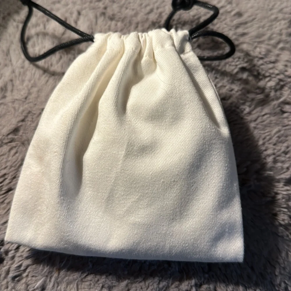 Silver Coach Post Earrings - Dangling “C” - pretty and petite - new/ gift bag - Picture 7 of 7